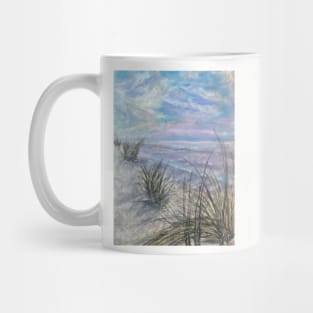 Pastel beach scene Mug